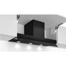 Grade C N70 90cm Wide Integrated Cooker Hood With Fold-out Glass Deflector - Black