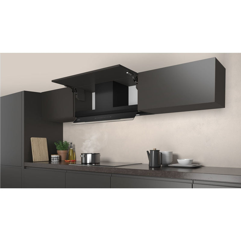 Grade B Neff N70 D95XAM2S0B 90cm Canopy Cooker Hood with Fold-out Glass Deflector Black