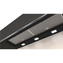 Grade C N70 90cm Wide Integrated Cooker Hood With Fold-out Glass Deflector - Black