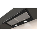 Grade A Neff N70 D65XAM2S0B 60cm Integrated Cooker Hood with Fold-out Glass Deflector Black