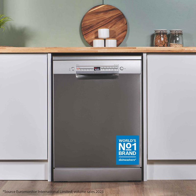 Grade C Bosch Series 2 SMS2HVI67G 14 Place Freestanding Dishwasher Stainless Steel