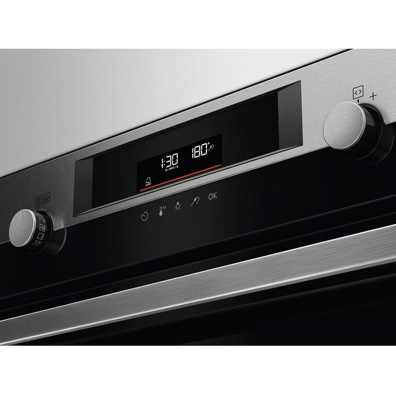 Grade C AEG 6000 Series BPE556060M SteamBake 60cm Single Built In Electric Oven with Food Probe Stainless Steel