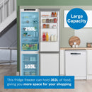 Grade B Bosch KGN392LAGG Series 4 363 Litre 70/30 Freestanding Fridge Freezer - Stainless Steel