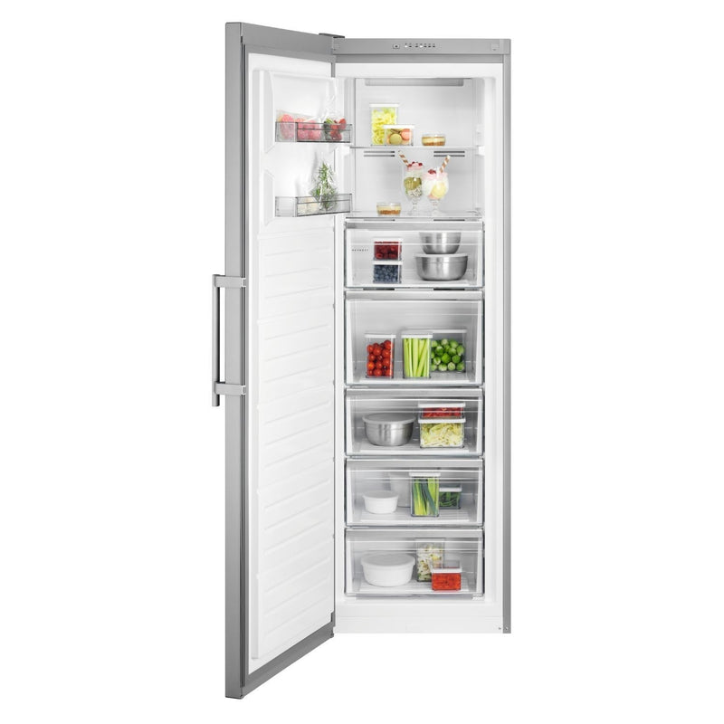 Grade B AEG 7000 Series OAG7M281EX Freestanding 278 Litre Frost Free Freezer Stainless Steel