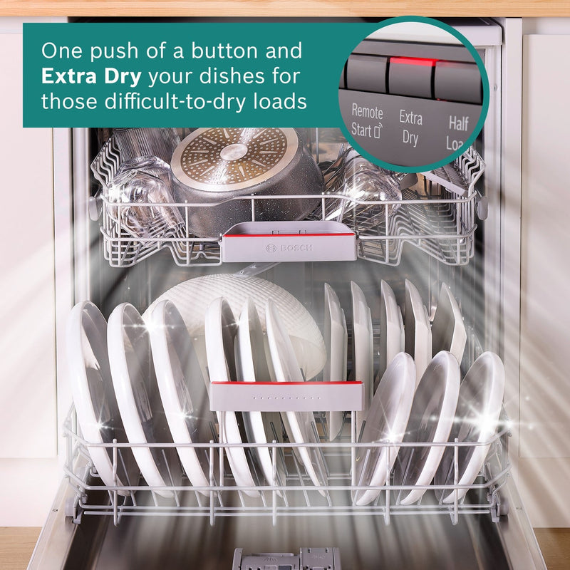 GRADE A2 - Bosch Series 4 Freestanding Dishwasher - Smart Wi-Fi, B-Rated, White