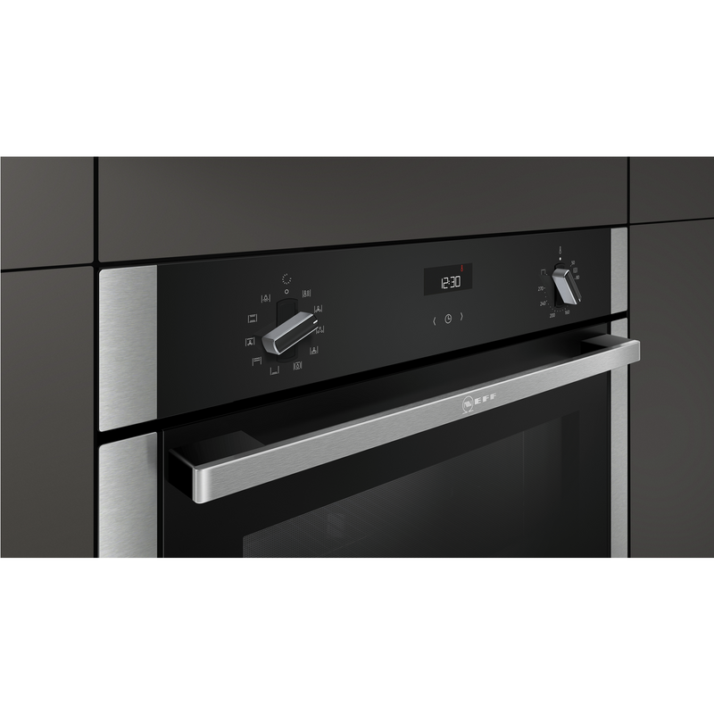 Grade A Neff B3ACE4HN0B 60cm Single Built In Electric Oven Stainless Steel