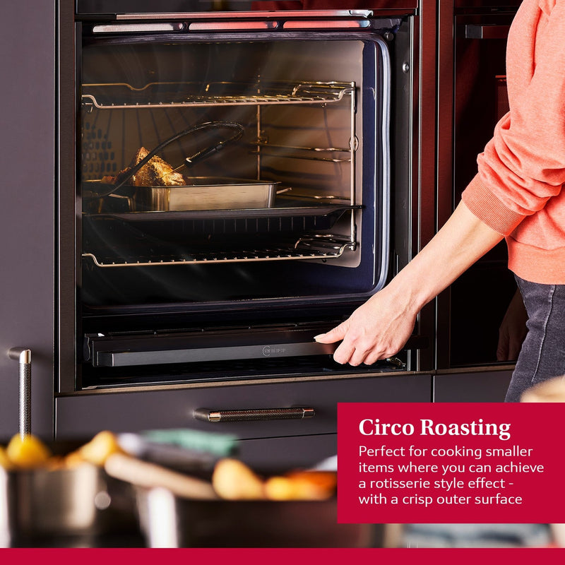 Grade B Neff N70 Slide & Hide B54CR31G0B 60cm Single Built In Electric Oven Graphite Grey