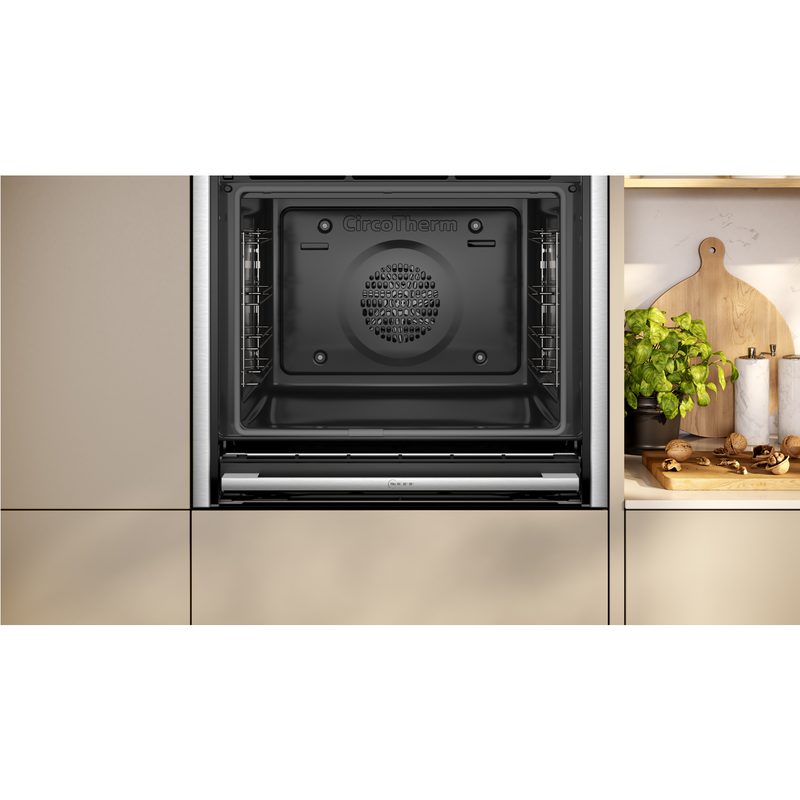Grade A Neff N70 B54CR71N0B Slide & Hide 60cm Single Built In Electric Oven Stainless Steel