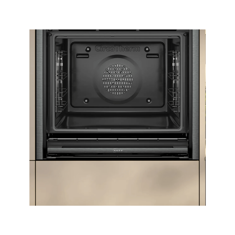 Grade A Neff N90 Slide & Hide B64CS71G0B 60cm Single Built In Electric Oven Graphite Grey