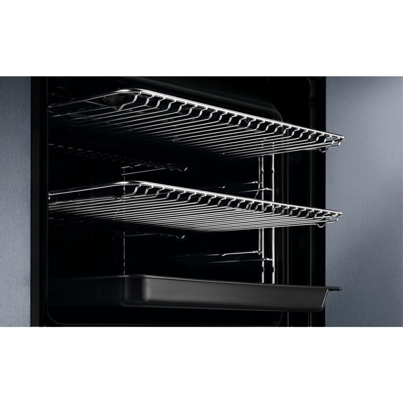 Grade A AEG 3000 Series BEX335011B 60cm Single Built In Electric Oven Black