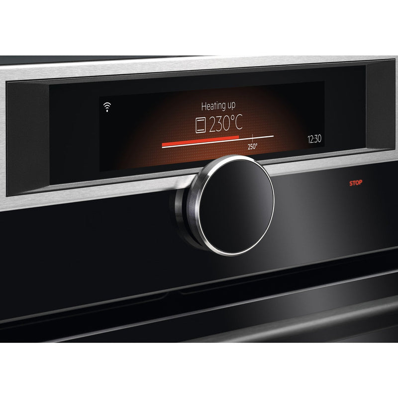 Grade C AEG 8000 Series BPE948730M 60cm Single Oven with Food Probe & Command Wheel Stainless Steel
