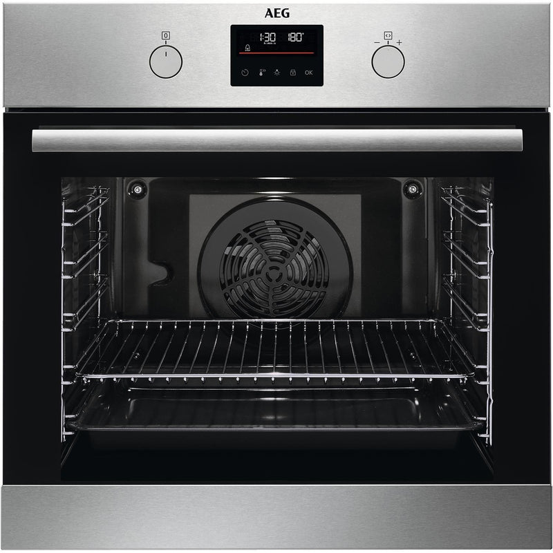 Grade B AEG BPS355061M 6000 Series 60cm Single Built In Electric Oven Stainless Steel