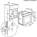 Grade B AEG BPS551020M 60cm Single Built In Electric Oven Stainless Steel