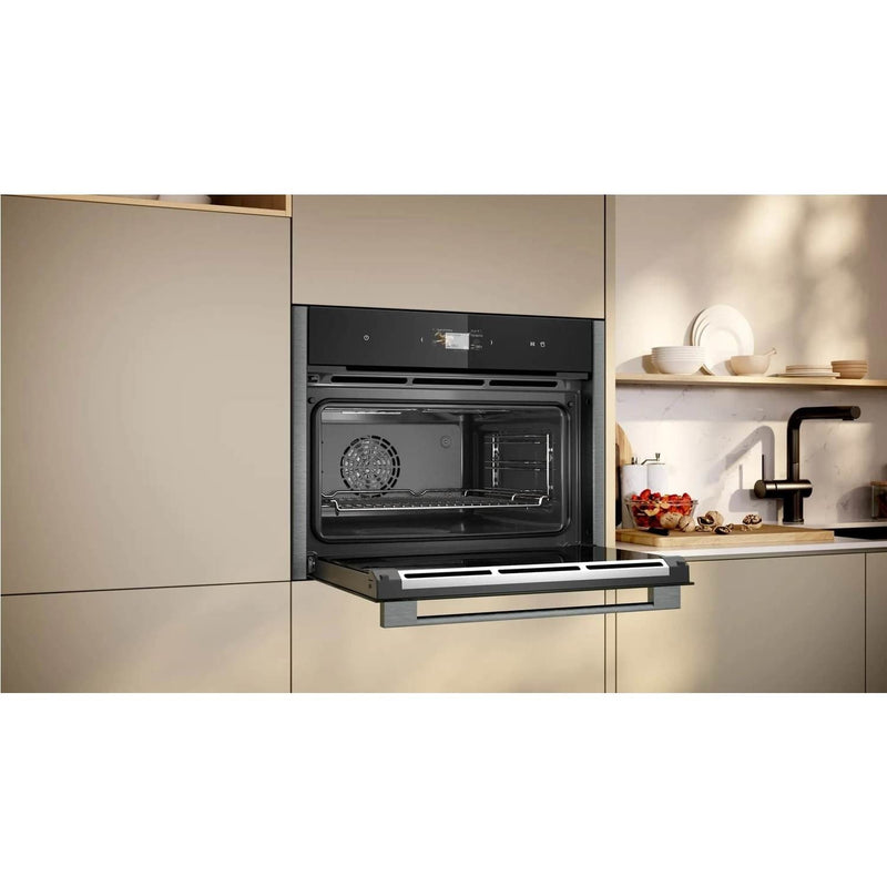 Grade A Neff N90 C24FS31G0B 60cm Single Built In Electric Oven Grey