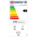 Grade B Liebherr CBNc5223 Freestanding 320 Litre 60/40 Frost Free Fridge Freezer White