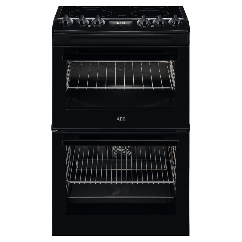 Grade A AEG CCX1530ACB 55cm Electric Cooker Black