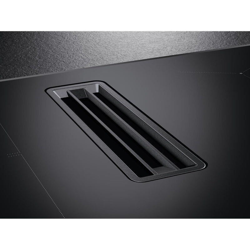 Grade A AEG CDE84543FB 83cm 4 Zone Venting Induction Hob With Double Bridge Zones Duct Out Only Black