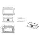 Grade A Elica Cloud 7 CLOUD-SEVEN-RC 90cm Recirculating Ceiling Cooker Hood Stainless Steel