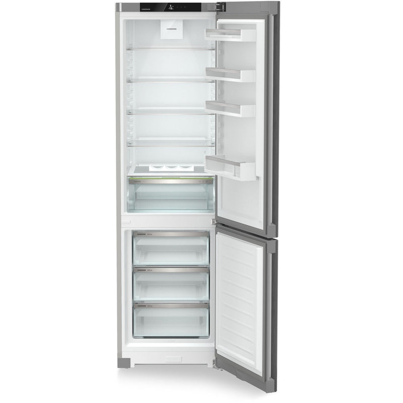 Grade B Liebherr CNsfd5703 Freestanding 371 Litre 60/40 Frost Free Fridge Freezer With Easy Fresh Silver