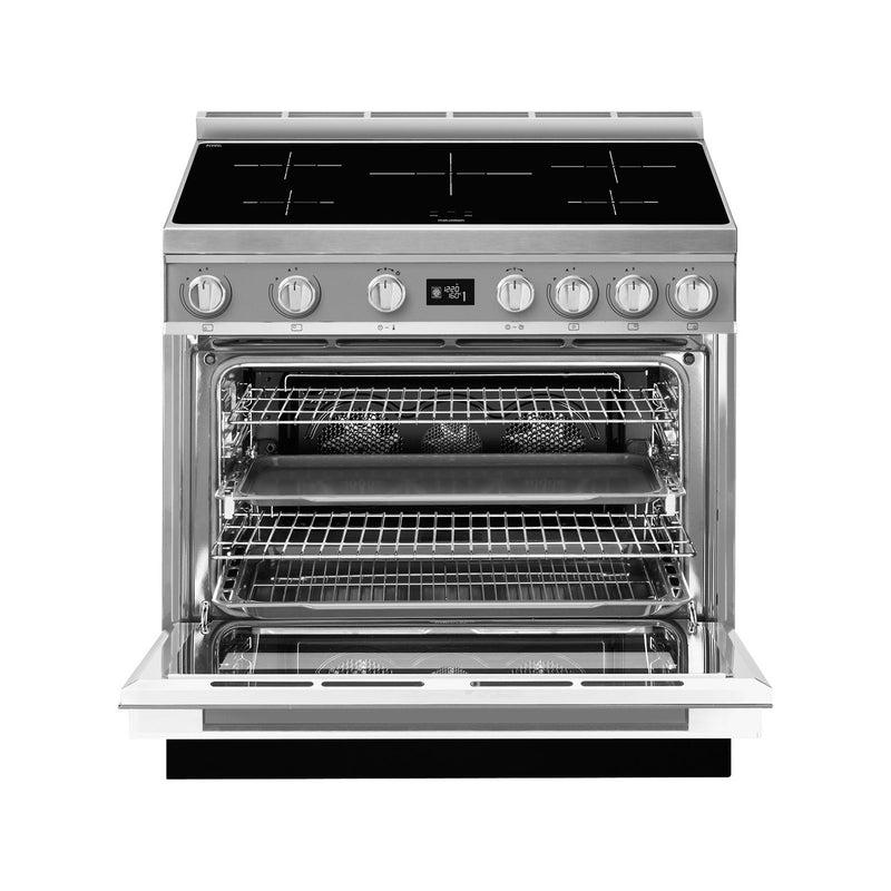 Grade B Smeg Portofino CPF9IPX 90cm Pyrolytic Induction Range Cooker Stainless Steel