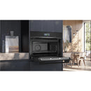 Grade A Siemens iQ700 Built-in Compact Oven with Steam Function - Black
