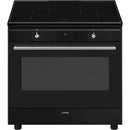 Grade C Smeg Concert 90cm Induction Range Cooker - Black