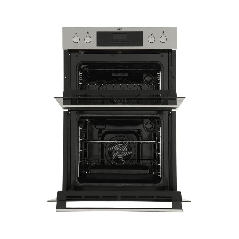 Grade A AEG SurroundCook DCB331010M 60cm Double Built In Electric Oven Stainless Steel