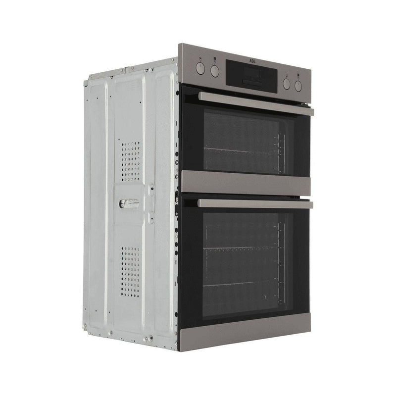 Grade A AEG SurroundCook DCB331010M 60cm Double Built In Electric Oven Stainless Steel