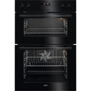 Grade B AEG 6000 Series DCE531160B 60cm Double Built In Electric Oven Black