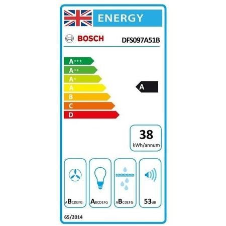 Grade B Bosch Series 4 DFS097A51B 90cm Telescopic Canopy Cooker Hood Stainless Steel