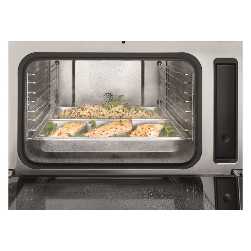 Grade B Miele DG2740 ContourLine 60cm SIngle Built In Electric Oven Clean Steel