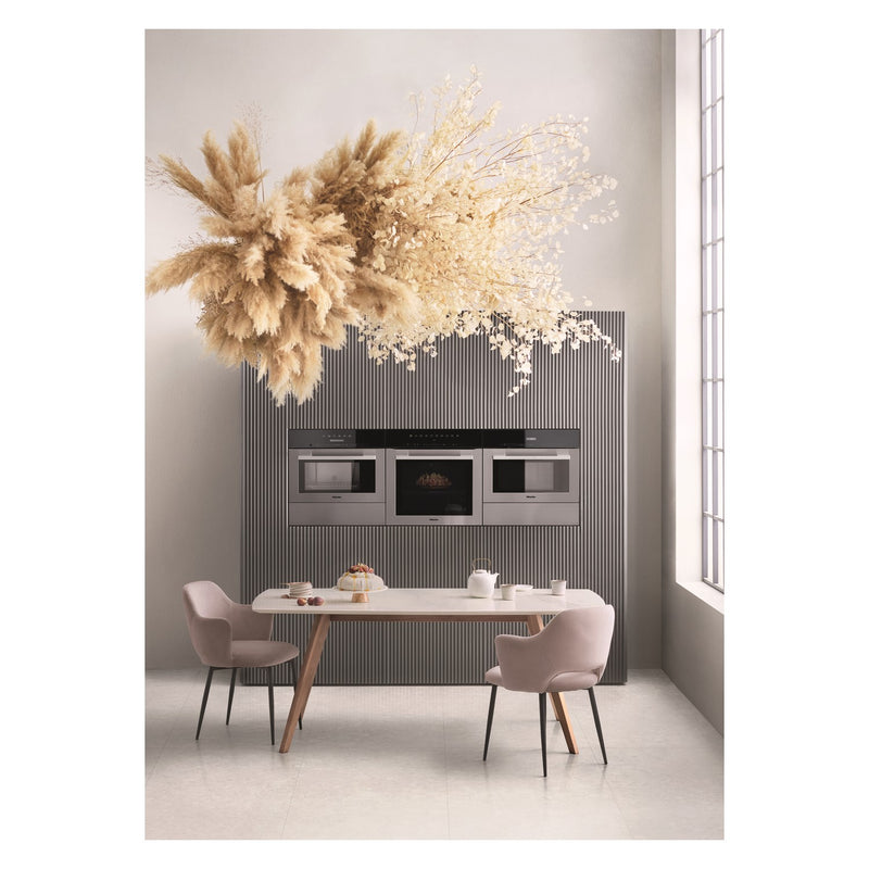 Grade B Miele DG2740 ContourLine 60cm SIngle Built In Electric Oven Clean Steel