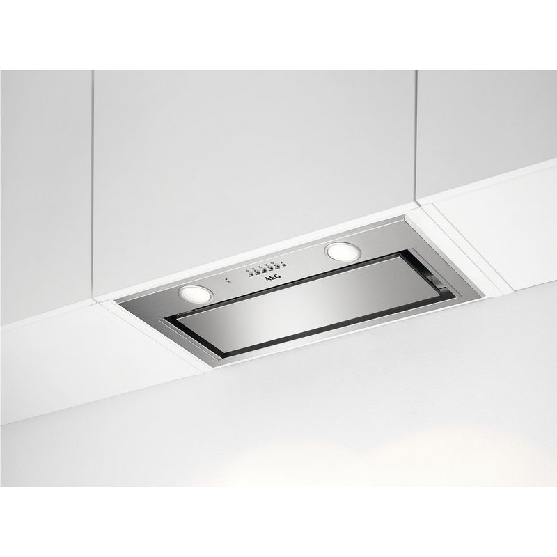 Grade B AEG 6000 Series DGE5661HM 54cm Canopy Cooker Hood Stainless Steel