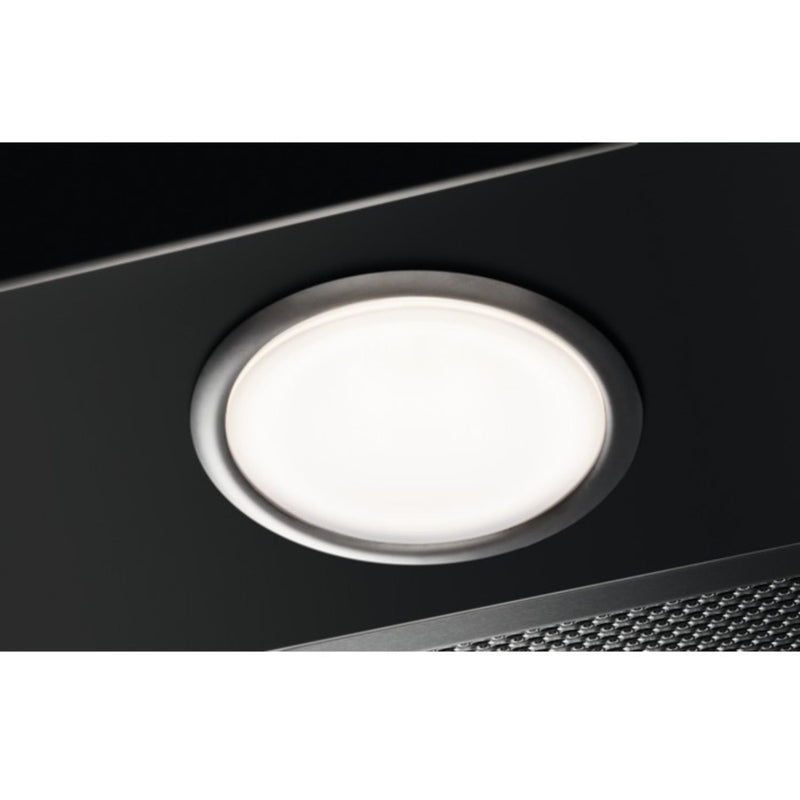 Grade A AEG 3000 Series DTX3640B 60cm Curved Glass Chimney Cooker Hood Black
