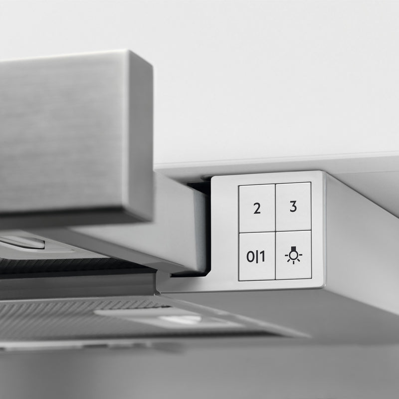 Grade B AEG 3000 Series DPB3632S 60cm Telescopic Cooker Hood Silver