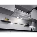 Grade C 90cm Silver Pull Out Hood, Mechanical Push Buttons, 3 Speeds, LED Lighting, Charcoal filter included (ECFB03)