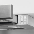 Grade C 90cm Silver Pull Out Hood, Mechanical Push Buttons, 3 Speeds, LED Lighting, Charcoal filter included (ECFB03)