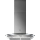 Grade A AEG DTB3653M 60cm Chimney Cooker Hood with Curved Glass Canopy Stainless Steel