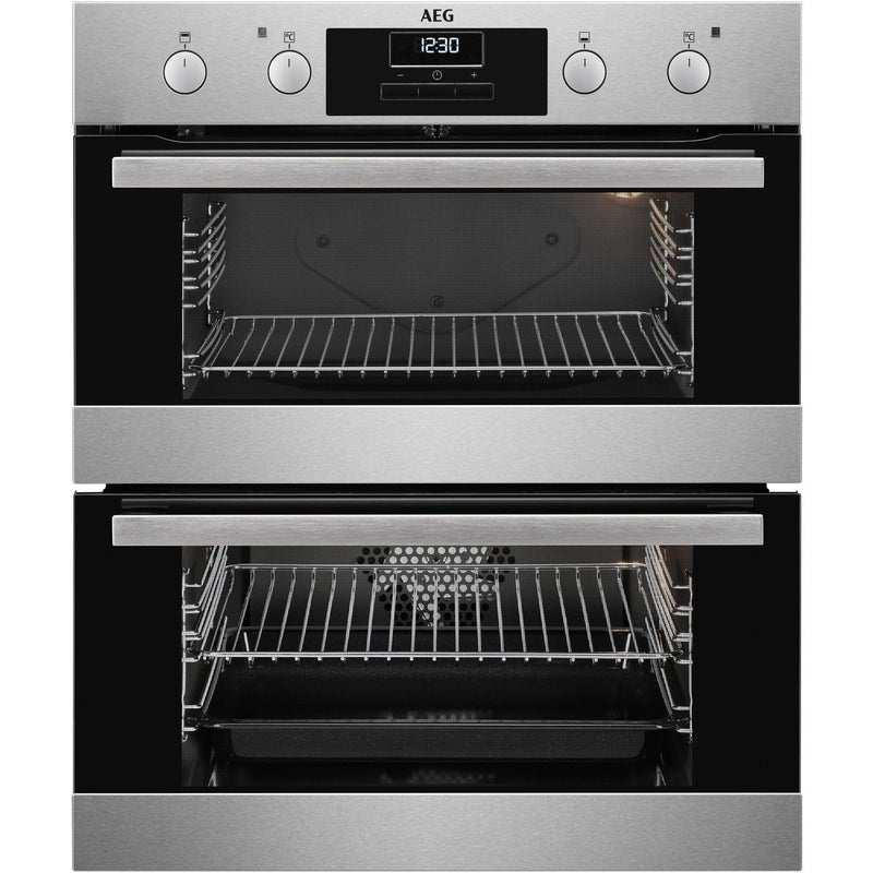 Grade C AEG 6000 Series DUB331110M 60cm Built Under Electric Double Oven Stainless Steel