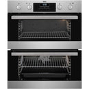Grade B AEG DUB331110M 60cm Double Built Under Electric Oven with Catalytic Liners Stainless Steel