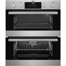 Grade B AEG DUB331110M 60cm Double Built Under Electric Oven with Catalytic Liners Stainless Steel