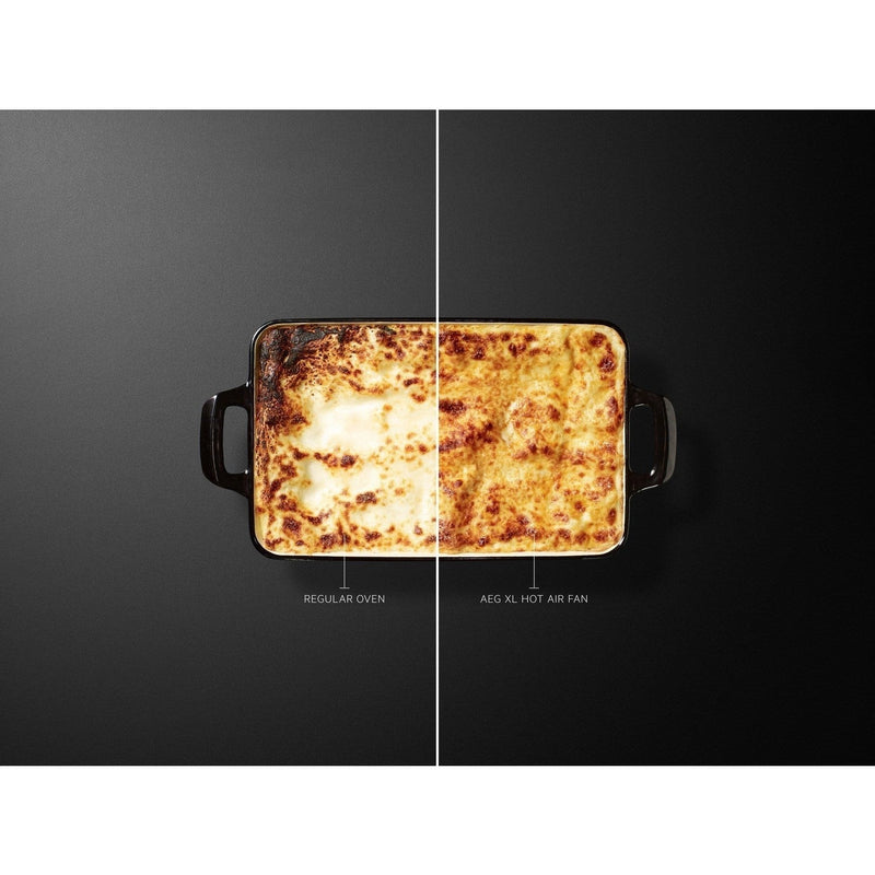 Grade A AEG 6000 Series DUB535060B 60cm Double Built Under Electric Oven Black