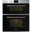 Grade B Smeg DUSF400B Cucina Built Under Double Oven - Stainless Steel