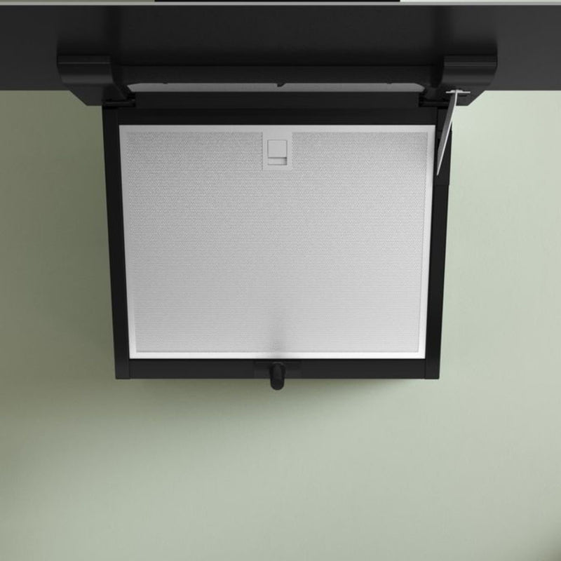 Grade A Bosch Series 4 DWK67FN60B 60cm Angled Chimney Cooker Hood Black