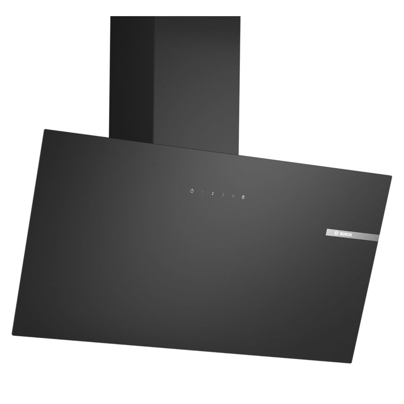 Grade B Bosch Series 2 DWK85DK60B 80cm Angled Chimney Cooker Hood Black