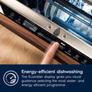 GRADE A2 - Electrolux 300 AirDry Integrated Slimline Dishwasher - Black control panel