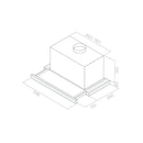 Grade A Elite ELITE14-LED-60 60cm Telescopic Cooker Hood Stainless Steel