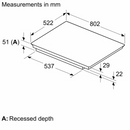Grade B Siemens iQ700 Series 80cm 5 Zone Induction Hob - Black