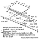 Grade C Siemens iQ700 EX975LVV1E 5 Zone 90cm Flex Induction Hob With HomeConnect Black