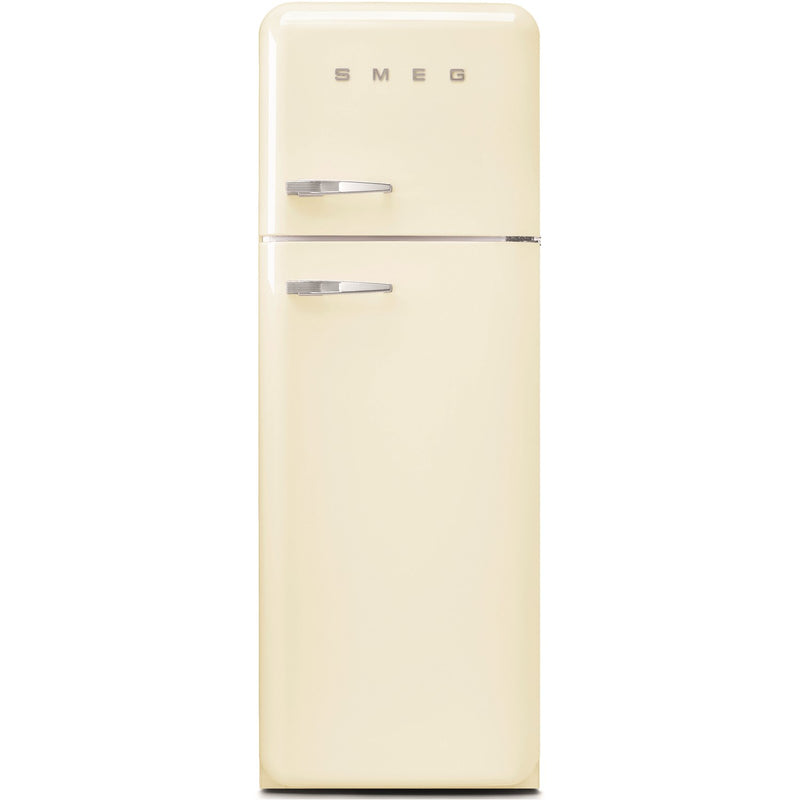 Grade B Smeg FAB30RCR5UK Freestanding 294 Litre Fifties Style Right Hand Hinge Top Mount Fridge Freezer Cream
